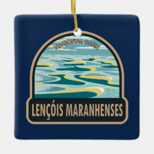 Lencois Maranhenses National Park Brazil Vintage Ceramic Ornament