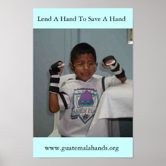 Lend a Hand to Save a Hand Poster