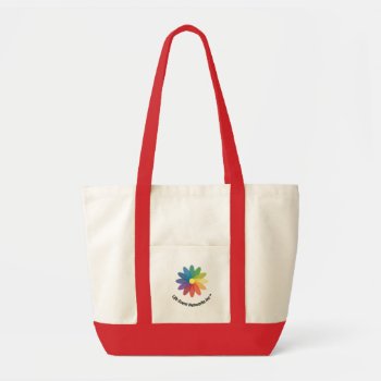 Leni Rainbow Daisy Logo Design Tote Bag by LENIStoreMaster at Zazzle