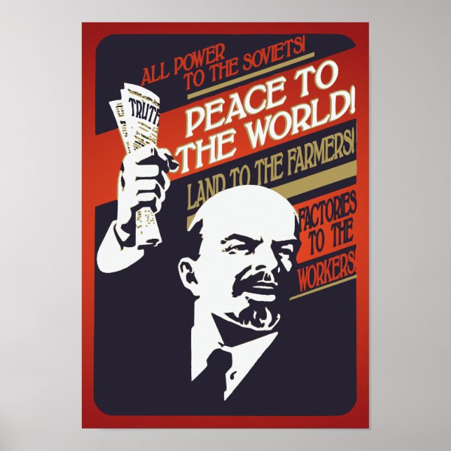 Lenin All Power to the Soviets Vintage Poster (Front)