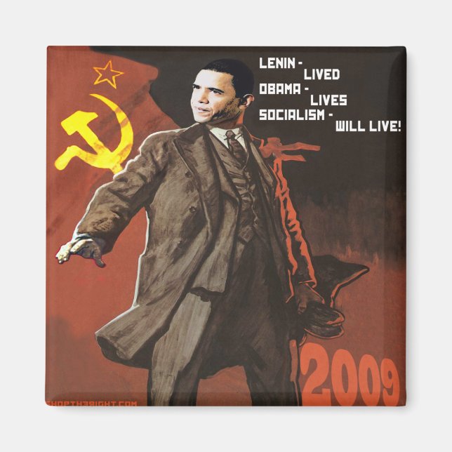 Lenin Lived Obama Lives Magnet (Front)