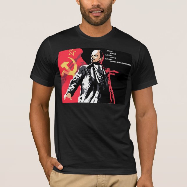 "Lenin lives!" T-Shirt (Front)