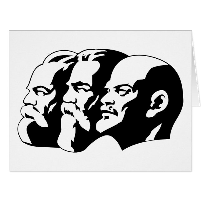 Lenin, Marx, Engels, Soviet Union, Communism Cards (Front Horizontal)