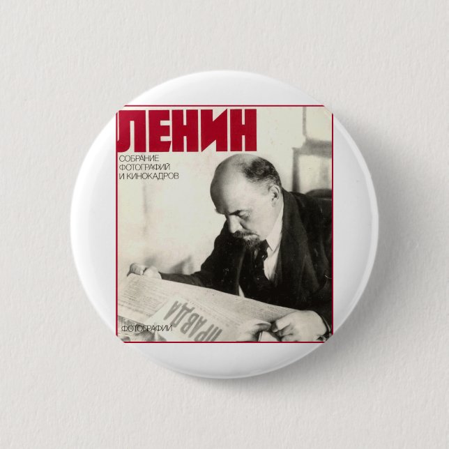 Lenin Pinback Button (Front)