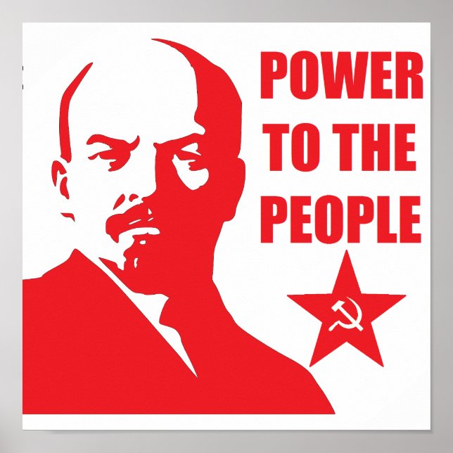 Lenin "Power to the People" Poster (Front)