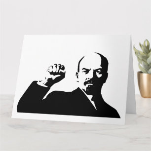 Lenin, USSR, CCCP, Soviet Union, Communism Card