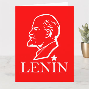 Lenin, USSR, CCCP, Soviet Union, Communism Card
