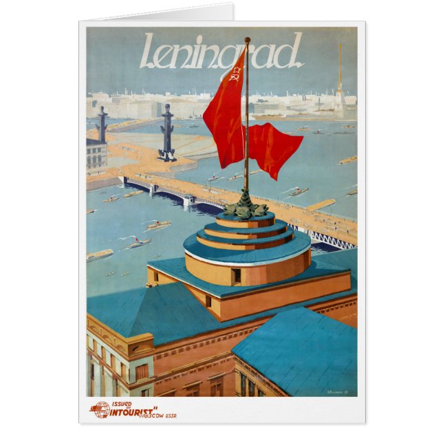 Leningrad USSR Vintage Poster Restored (Front)