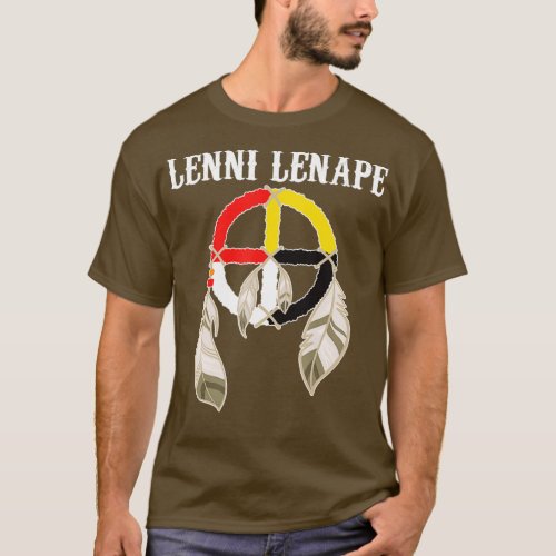 Lenni Lenape Delaware Native American Indians Medi T_Shirt