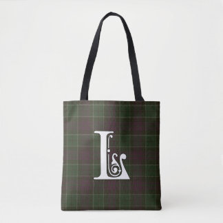 Lennie Clan Tartan Monogram Tote Bag