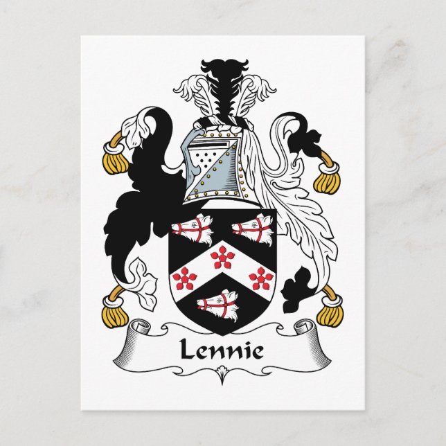 Lennie Family Crest Postcard (Front)