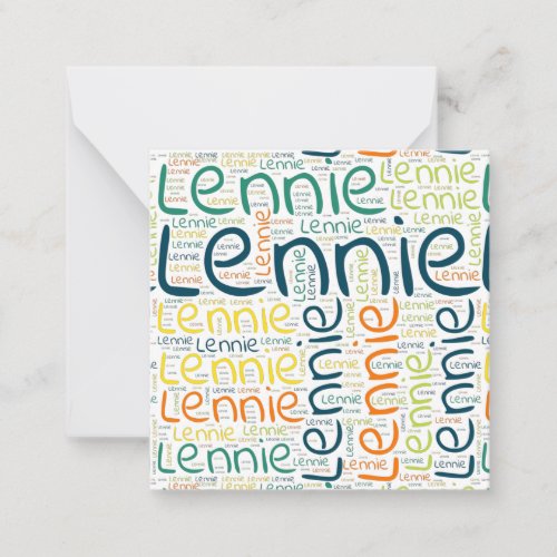 Lennie Note Card