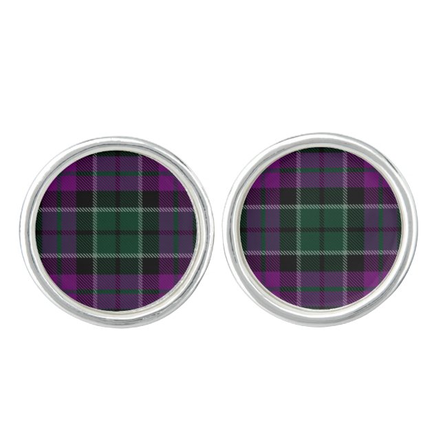 Lennie Tartan Cufflinks (Front)