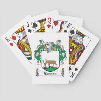 Lennon Family Crest Poker Cards