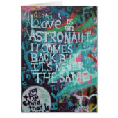 Lennon Wall, Love is like an astronaut graffiti (Front)