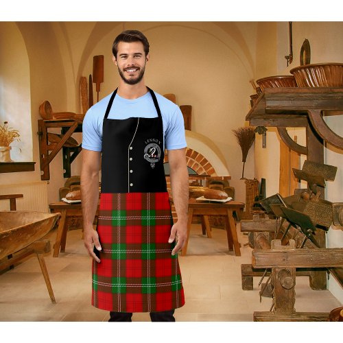 Lennox Clan Badge  Tartan Kilt Apron