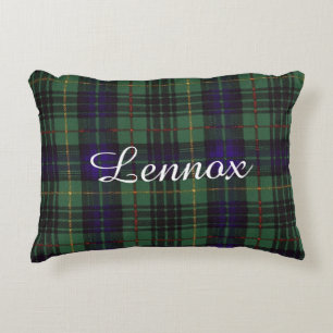 Lennox clan Plaid Scottish tartan Accent Pillow