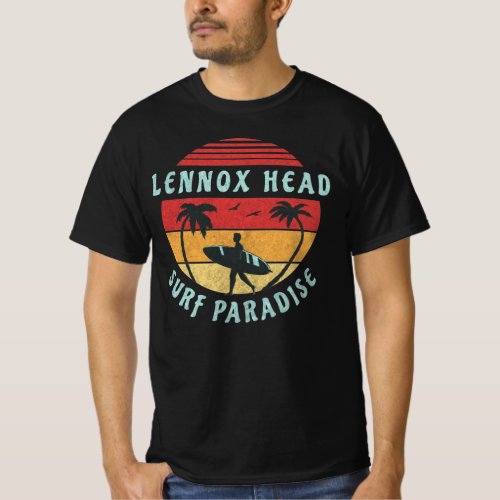 Lennox Head Australia Surf Paradise Retro T_Shirt
