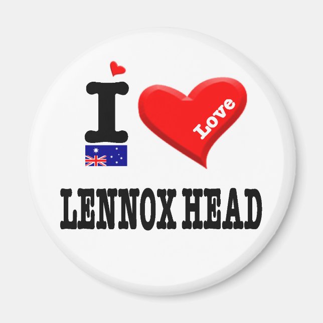 LENNOX HEAD - I Love Magnet (Front)
