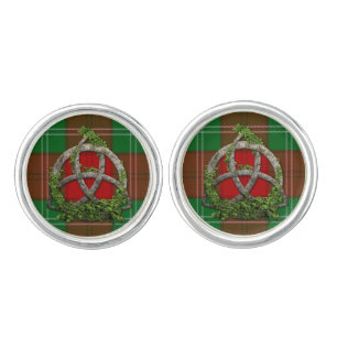 Lennox Tartan And Celtic Trinity Knot Cufflinks