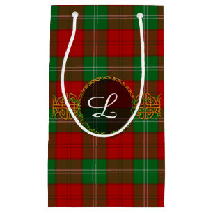 Lennox Tartan And Monogram Small Gift Bag