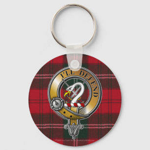 Lennox Tartan & Badge Keychain