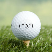Lenny face memes ( ͡° ͜ʖ ͡°)  Text Emoji Golf Balls (Insitu Tee)