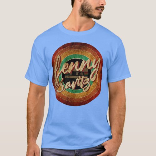 Lenny Kravitz Vintage Circle Art T_Shirt