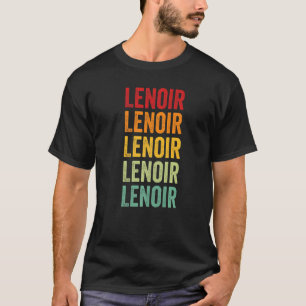 Lenoir County North Carolina Rainbow Text T-Shirt