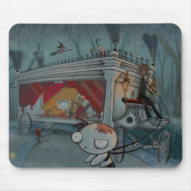 Lenore: Funeral carriage Mouse Pad (Front)
