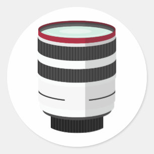 Lens Collector T-Shirt Classic Round Sticker