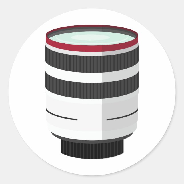 Lens Collector T-Shirt Classic Round Sticker (Front)