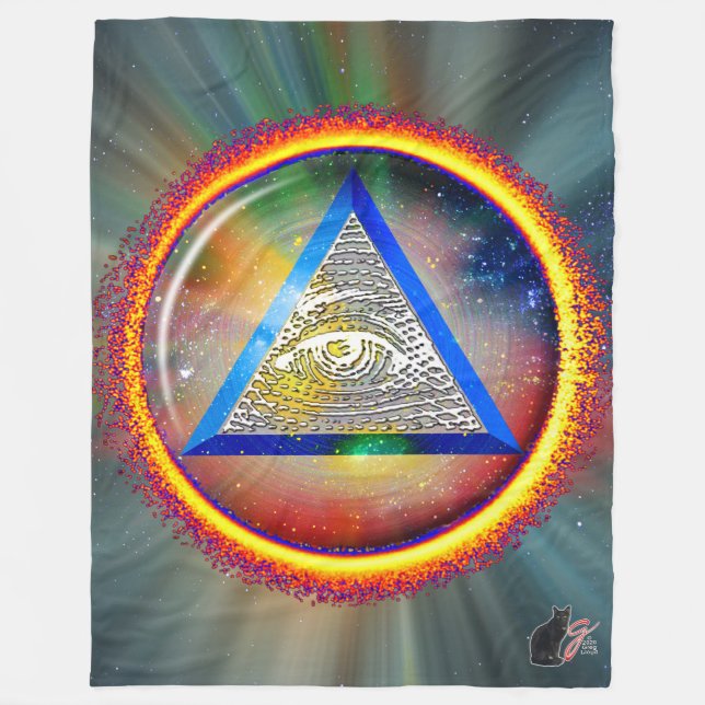 Lens of Providence Fleece Blanket (Front)
