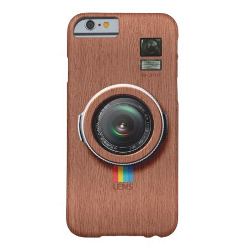 Lens W300 _ Wooden Vintage Camera Barely There iPhone 6 Case