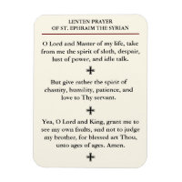 Lenten Prayer of St. Ephraim the Syrian