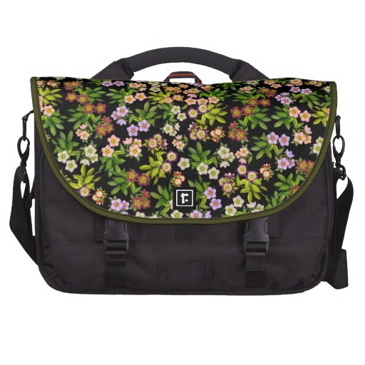 Lenten Rose Hellebore Flowers Commuter Bag | Zazzle