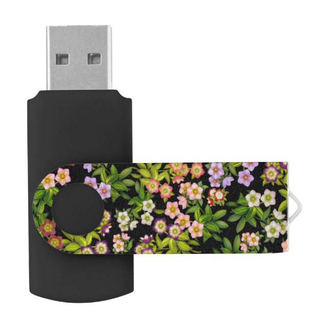 Lenten Rose Hellebore Flowers USB 64GB Flash Drive (Opened)