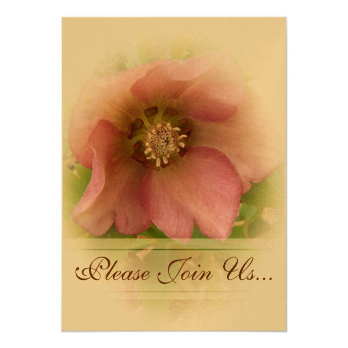 Lenten Rose Wedding invitations