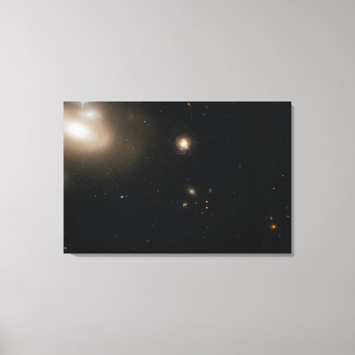 Lenticular Galaxy in the Coma Cluster with Numero Canvas Print