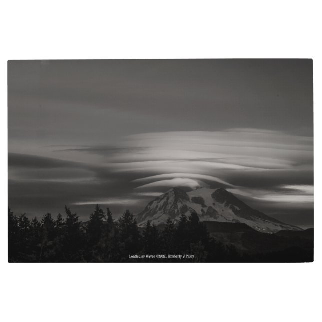 Lenticular Waves Metal Print (Front)