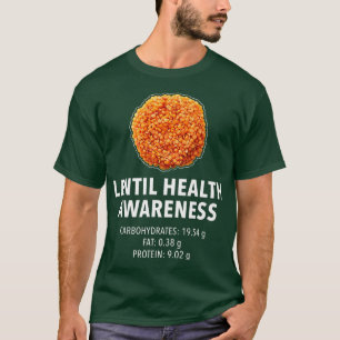 Lentil Health Epert Brown Yellow Red French Green T-Shirt
