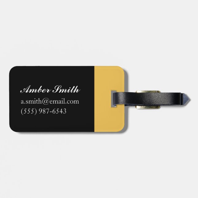 Leo 2008 luggage tag (Back Horizontal)