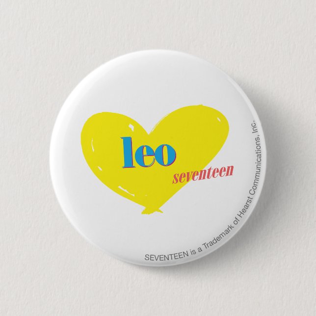Leo 3 pinback button (Front)