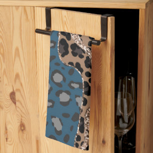Leo Animal Print Glitter Glam 1 Kitchen Towel