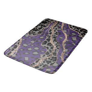 Leo Animal Print Glitter Glam 2 Bath Mat