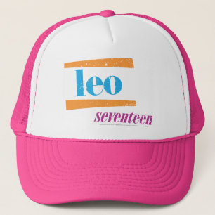 Leo Aqua Trucker Hat