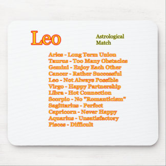 Leo Astrological Match The MUSEUM Zazzle Gifts Mouse Pad