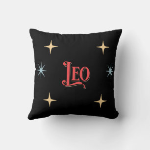 Leo Astrological Sign Throw Pillow