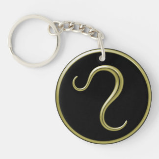 Leo Astrological Symbol Keychain