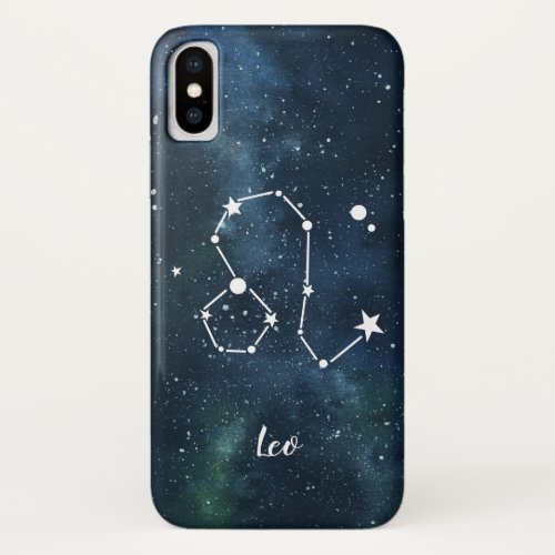 Leo  Astrological Zodiac Sign Constellation iPhone XS Case